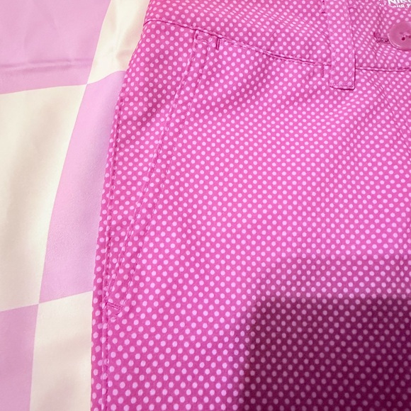 NWT Nike Golf Tour Performance Dri-FIT Polka Dot Shorts - Pink/Purple - Size 0 - Picture 7 of 12